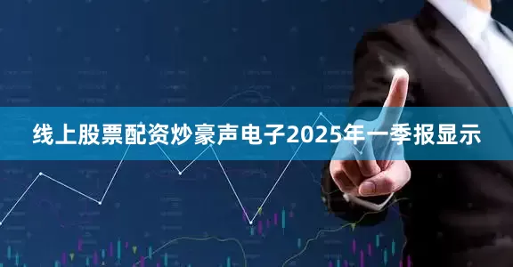 线上股票配资炒豪声电子2025年一季报显示