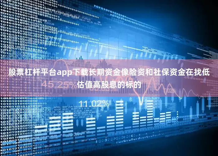 股票杠杆平台app下载长期资金像险资和社保资金在找低估值高股息的标的